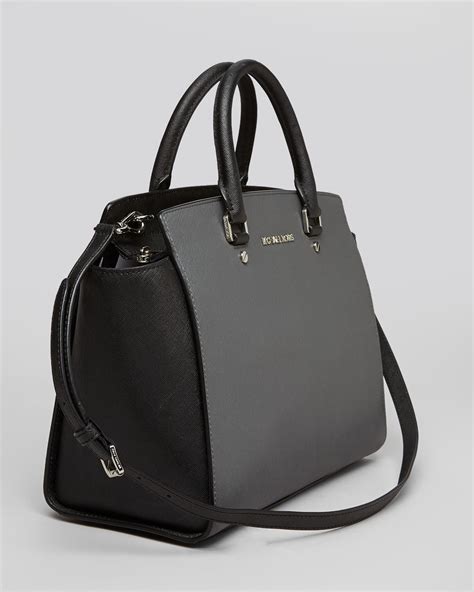 michael kors selma logo large satchel vanilla|Michael Kors selma saffiano.